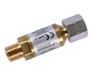 ROTHENBERGER Industrial 1500003661 Régulateur de pression de tuyau anti-rupture 50 mbar Raccord 2 x G 1/4" L 1,5 kg/h
