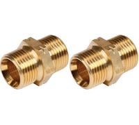 ROTHENBERGER Industrial - 540255E - Mamelon Double Industriel - 2x G3/8 Inch, Pour Prolonger en Toute Sécurité les Conduites de Gaz Propane (Lot de 2)