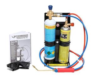 ROTHENBERGER Industrial Autogenschweiß- und Hartlötgerät Roxy Kit Eco, inkl. Gas- und Sauerstoffbehälter für sofortige Anwendung