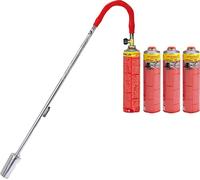 ROTHENBERGER Industrial Brûleur à jet large Turbo Plus y compris 4x Multigaz (600 ml chacun) - 1500005297
