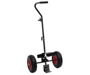 ROTHENBERGER Industrial Chariot de transport pour bouteilles de gaz | Pneus à air | Diable | Chariot de transport | Chariot à main | Rouleau de transport | Charge utile de 30 kg | 1500005022