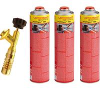 ROTHENBERGER Industrial Hot Pack Brûleur avec 3x Industrial Multigas 300 600 ml - 1500004611
