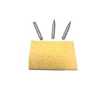 ROTHENBERGER Industrial Lot de 4 pointes de rechange (2 pointues, 1 plate, 1 éponge de nettoyage) pour station de soudage numérique Rothenberger Industrial