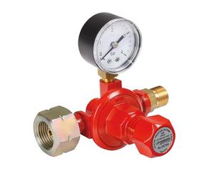 ROTHENBERGER Industrial Régulateur de propane avec manomètre 0,5-4 bar | réglage continu | régulateur de propane | régulateur constant | pour bouteilles de gaz de 5 kg, 11 kg et 33 kg | 032100E