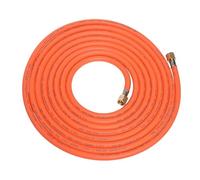 ROTHENBERGER Industrial tuyau à gaz 6 m, caoutchouc résistant intempéries, UV, variations de température, 2 raccords filetés gauche 3/8", pour propane-butane