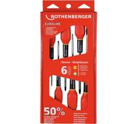 ROTHENBERGER Jeu de tournevis EUROLINE, 2xPZ, 4xfente - 73571
