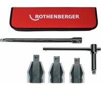 ROTHENBERGER Kit d'écrous de robinet de stationnement, SW27-36, avec poignée et rallonge - 100109