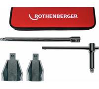 ROTHENBERGER Kit d'écrous de robinet de stationnement, SW36+47, avec poignée et rallonge - 100108