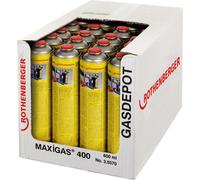 ROTHENBERGER Maxigas 400 Cartouche de gaz, 600 ml, raccord fileté 24 pcs