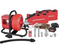 Rothenberger Nettoyeur de tubes sur accu RODRUM VarioClean avec spirale DuraFlex