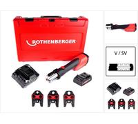 Rothenberger ROMAX 4000 Sertisseuse électro-hydraulique sans fil M15-22-28 mm + 1x Batterie 4,0Ah + Chargeur + Coffret (1000001927)