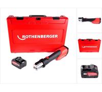Rothenberger ROMAX 4000 Sertisseuse sans fil 18 V Li-Ion électro-hydraulique + Coffret de transport + 1x Batterie 8 Ah, sans Chargeur