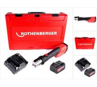 Rothenberger ROMAX 4000 Sertisseuse sans fil 18V + 1x Batterie 8,0 Ah + Chargeur + Coffret