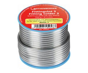 ROTHENBERGER Rothenberger Fil de soudure 3,2 mm, 250 g, bobine Quantité:1