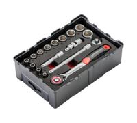 ROTHENBERGER Rothenberger Set de clés à douille 6 pans 17 pcs 1/4" Quantité:1