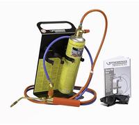 ROTHENBERGER Roxy Kit Eco Poste à souder autogène industriel et à souder autogène | Kit avec MAXIGAS 400 ml, 1 paquet de tuyaux, 1 buse de soudage haute performance 0,9 mm, 1 paire de lunettes de