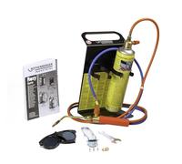 ROTHENBERGER Roxy Kit Plus Poste de soudage et de brasage autogène industriel | Kit complet avec MAXIGAS 400 ml, 1 paquet de tuyaux, cadre de transport, lunettes de soudure, clés de brûleur, etc.