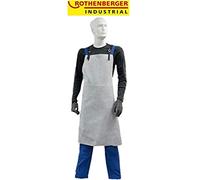 Rothenberger Tablier de protection contre la transpiration industrielle | Cuir fendu de haute qualité | Sangles robustes au niveau du cou et de la poitrine | Poids 700 g ; Taille 80 x 110 cm |