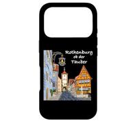 Rothenburg OB der Tauber Bavière, Allemagne Dessin à la Main Coque pour iPhone 17 Pro