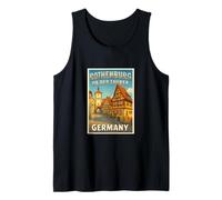 Rothenburg OB der Tauber Germany Graphique de Voyage Vintage Débardeur