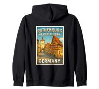 Rothenburg OB der Tauber Germany Graphique de Voyage Vintage Sweat à Capuche