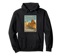 Rothenburg OB der Tauber Germany Graphique de Voyage Vintage Sweat à Capuche