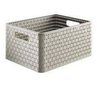 Rotho 1153003 country panier grand modèle polypropylène taupe 36,8 x 27,8 x 19,10 cm G