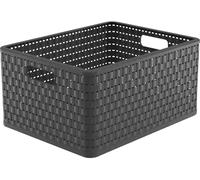 Rotho 1166808853 Panier de rangement (L x l x H) 43 x 33 x 21.5 cm anthracite 1 pc(s)