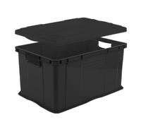 Rotho Agilo Boîte de rangement 55l, Plastique (PP) sans BPA, noir, A3/55l (59.0 x 39.0 x 31.0 cm)