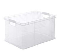 Rotho Agilo Boîte de Rangement 55L, Plastique (PP) sans BPA, Transparent, A3/55 l (59,0 X 39,0 X 31,0 cm)