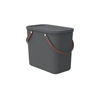 Rotho Albula Boîte de rangement cuisine 25 L avec couvercle anthracite