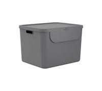 Rotho Albula Boîte de Rangement Cuisine 55 L avec Couvercle Anthracite