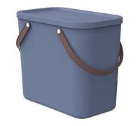 Rotho Albula Boîte de stockage 25l avec couvercle, 25l (40.0 x 23.5 x 34.0 cm), Bleu