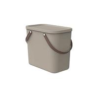 Rotho Albula Boîte de stockage 25l avec couvercle, 25l (40.0 x 23.5 x 34.0 cm), Cappuccino
