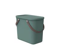 Rotho Albula Boîte de stockage 25l avec couvercle, 25l (40.0 x 23.5 x 34.0 cm), Vert