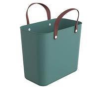 Rotho Albula Einkaufskorb 25l, Vert, 25l (40,0 x 23,5 x 34,0 cm), Nouveau