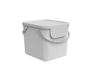 Rotho Albula Panier à Linge 40L, Collecteur Empilable avec Couvercle, Blanc