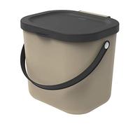Poubelle Conteneur en Plastique Rotho Albula 6L cappuccino