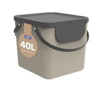 Rotho Albula Poubelle Cuisine 40 L Poubelle de Tri Cappuccino Anthracite