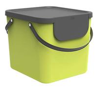Rotho Albula Système de Séparation des Déchet s 40 l pour La Cuisine, Plastique (PP) sans BPA, Vert Clair/Anthracite, 40 l (40,0 X 35,8 X 34,0 cm)
