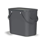 Rotho Albula Système de séparation des déchets 25l pour la cuisine, Plastique (PP) sans BPA, anthracite, 25l (40.0 x 23.5 x 34.0 cm)