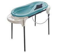 Rotho Babydesign Ensemble de bain avec grande baignoire et support fonctionnel, Idéal pour 2 enfants, 0-12 mois, lagoon, Top Xtra Baign, 21041 0292 0101
