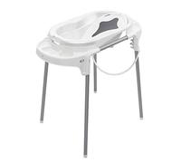Rotho Babydesign Ensemble de salle de bain avec baignoire et support réglable, 0-12 mois, blanc, ensemble de bain Top 21042000101