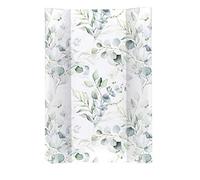 Rotho Babydesign Matelas à Langer avec Cales, Dès 0 Mois, Natural Leaves, 20099 0001 DE