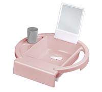 Rotho Babydesign Kiddy Wash Lavabo pour enfants, À fixer sur le bord de la baignoire, 38,7 x 38,2 x 10 cm rose 20034 0344 0101