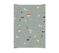 Rotho Babydesign Matelas a langer bebe 50 x 70 cm imperméable motif animaux | Tapis de change lavable, rebords surélevés en forme de coin, surface imperméable, motif animaux de la forêt, entretien facile