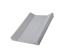 Rotho Babydesign Matelas à langer en forme de cale (50 x 70 cm) - matelas à langer - housse pour table à langer - lavable - tapis à langer - imperméable - gris
