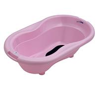 Rotho Babydesign TOP Baignoire avec Tapis Antidérapant et Bouchon de Vidange, 0-12 mois, TOP, Tender Rosé Pearl (Rose), 200010208