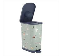 Rotho Babydesign YUMA Poubelle à couches anti-odeurs avec pédale et 30 sacs à couches assortis, 40 x 28,5 x 51 cm (L x l x H), animaux de la ferme