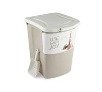 Rotho Archie Conteneur pour aliments pour animaux 38l avec couvercle, Plastique (PP) sans BPA, multicolore, 38l (41.0 x 37.0 x 50.0 cm)